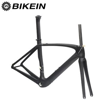 

BIKEIN Ultralight T800 Carbon Fiber Cycling Road Bike Frame UD Matte Black BB68 Road Racing Bicycle Parts 49/52/54/56/58cm 1880g