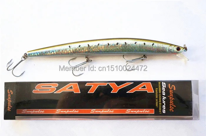 

Minnow Bait Floating Type Big Lure 17.5cm/30g Light Green Color