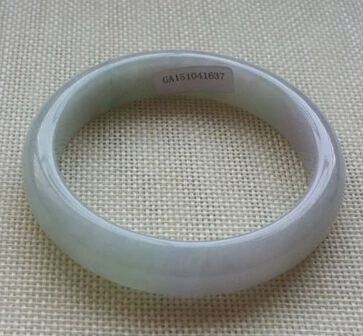 

437 Certified Grade A Genuine Lavender Green Jadeite Jade Bangle Bracelet (A0429)