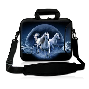 

Free shipping Horse 7" 17.3" Neoprene Laptop Carrying Bag Sleeve Case Cover Holder w/ Side Pocket +Shoulder Strap