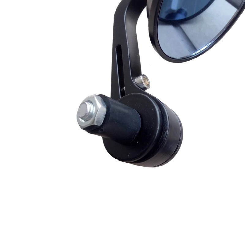 78 ( 22mm ) Motorcycle Mirror Round Handle Bar End Rear View Side Mirrors Moto Motorbike Scooters Rearview Blue Anti-glare (4)