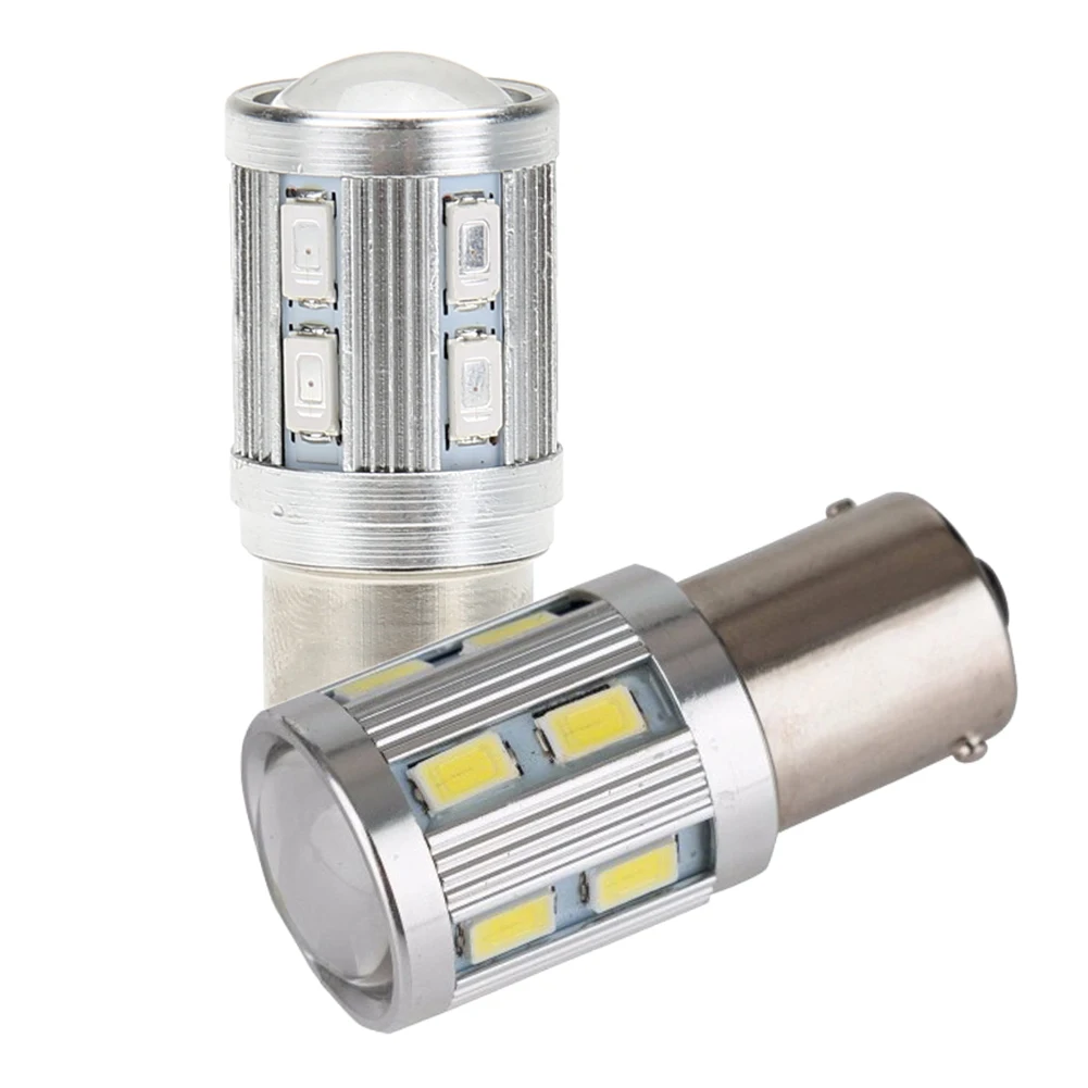 Светодиодная лампа высокой мощности 1156 BA15S 12 SMD для автомобильных фар 21/9 Вт белого