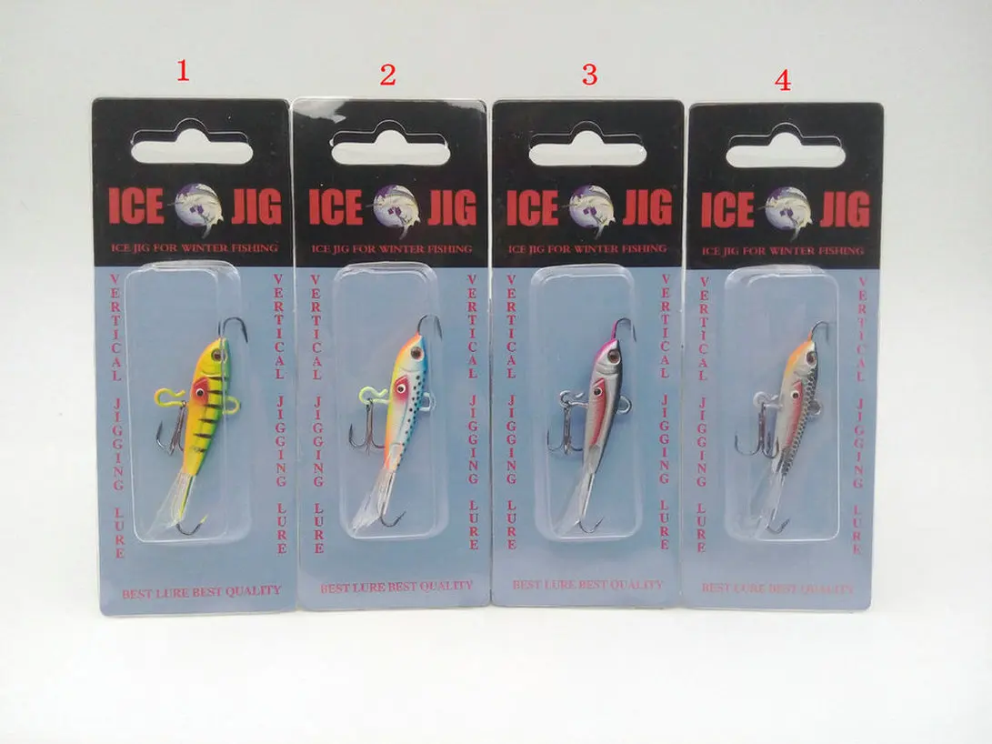

1pc 60mm/10g Fishing Lure winter Ice Fishing Hard Bait Pesca Tackle Isca Artificial Bait Crankbait Swimbait 2019 Drop Shipping