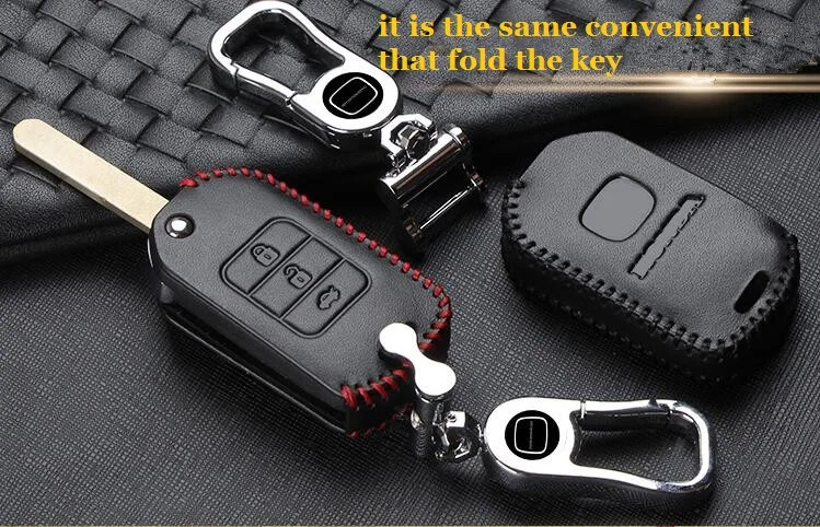 

free shipping 1pc auto key cases key packs black key holder suitable for honda new crv fit XRV vezel spirior 9 generation accord