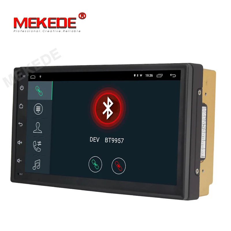 Mekede android9.1 Авторадио для универсального автомобильного мультимедийного плеера nissan kia toyota vw с 2 Гб+ 32 ГБ gps навигацией