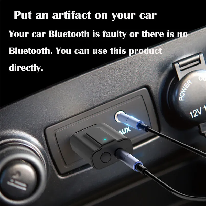 2 in 1 Bluetooth Audio Stereo Transmitter Receiver HIFI Music Adapter Music Home Car Adapter 3.5mm AUX &USB Adapter RCA 40JUN409