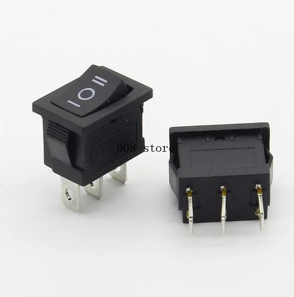 

5pcs KCD1 perforate 21 x 15 mm 2 pin 3 positions boat rocker switch ON-OFF-NO power switch 6A/250V 10A/125V AC New HOT