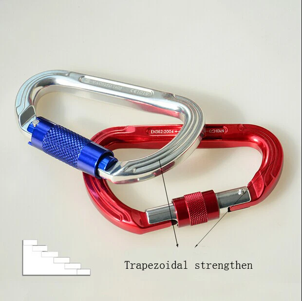 Mountain climbing gear Automatically master lock Rock climbing buckle safety clasp free shipping