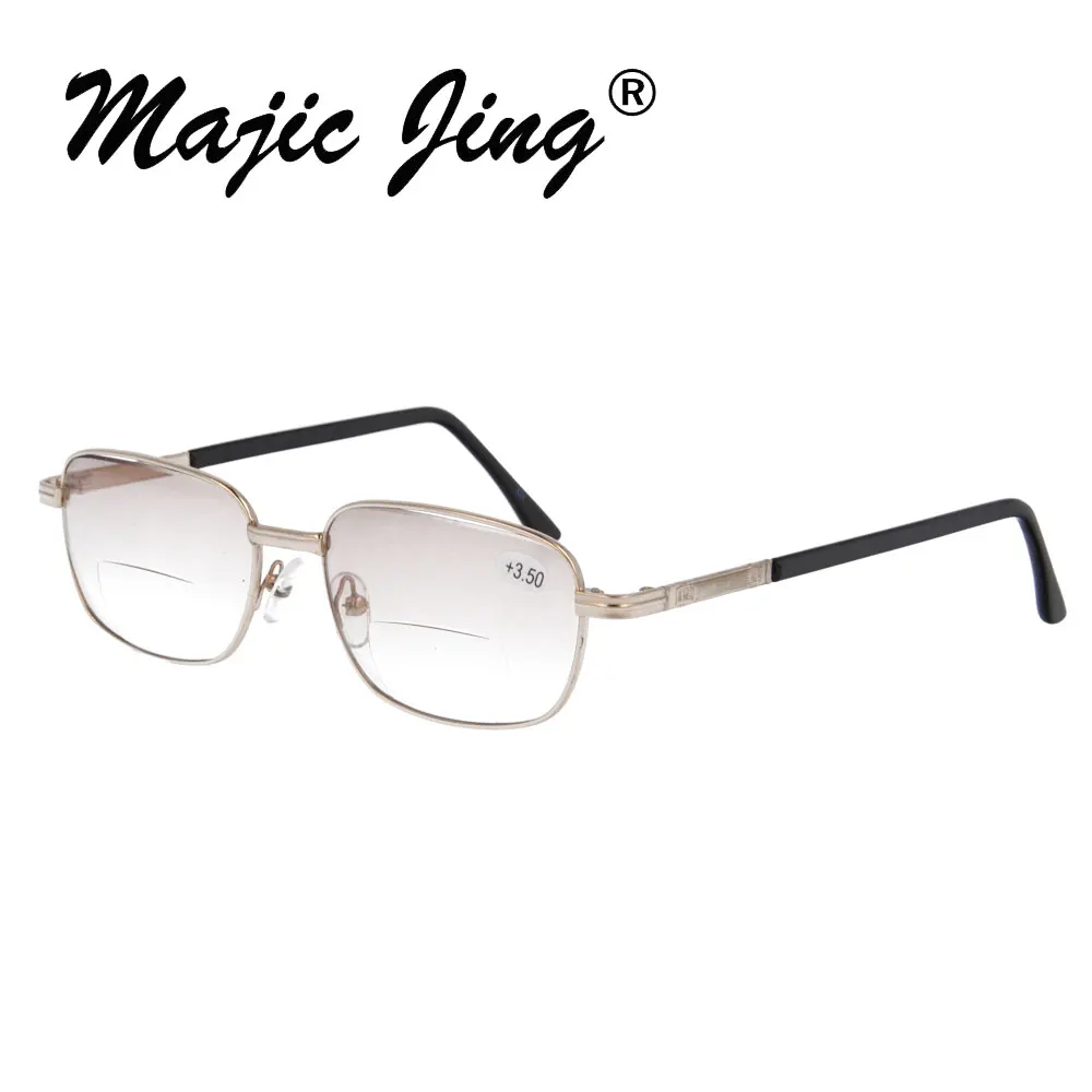 Бифокальные очки для чтения для мужчин янтарные/прозрачные линзы выбрать модные очки для чтения 823 - Цвет оправы: brown lens