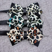 Модные мужские галстуки-бабочки с принтом пейсли для смокинга классический Павлин Леопард двойной острый принт Свадебная вечеринка галстук-бабочка для мужчин s декор для костюма