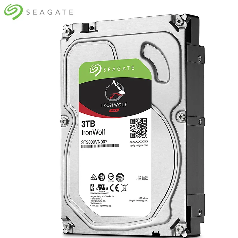Оригинальный внутренний жесткий диск Seagate 3 ТБ IronWolf для настольного ПК интерфейс