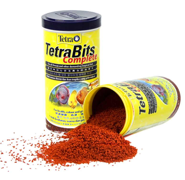 Tetra Bits complete Discus Granules Tropical Fish Food Sink for Angelfish Guppy Discus Fish Food