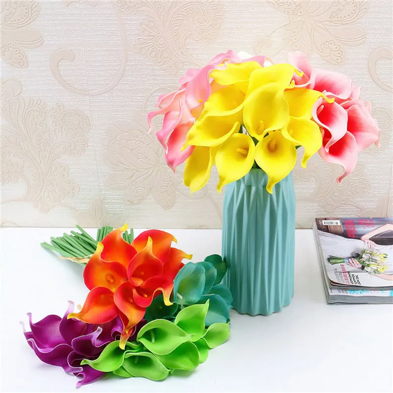 

1pc Beautiful Calla Lily Artificial Flowers Home Floral Decors Wedding Party Decorative Fake Flowers Accessories DropShipping