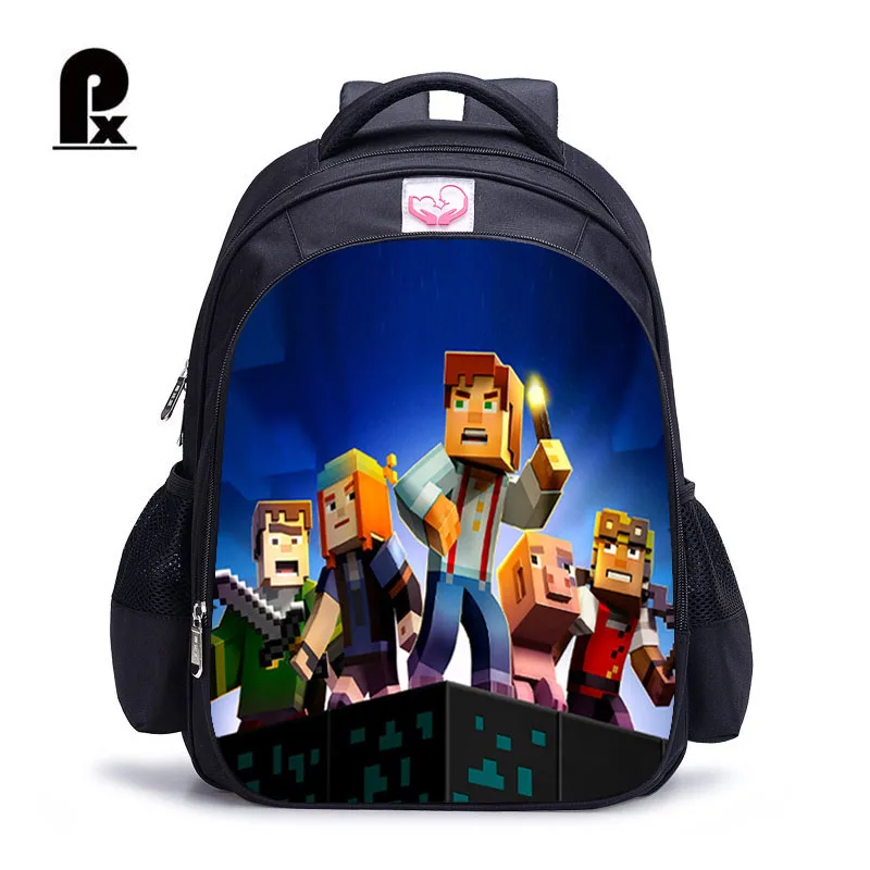 Teenager MineCraft Cartoon Backpack Boy Cartoon School Bags Hot Primary Backpack Schoolbags for Boys and Girl Mochila Sac A Dos