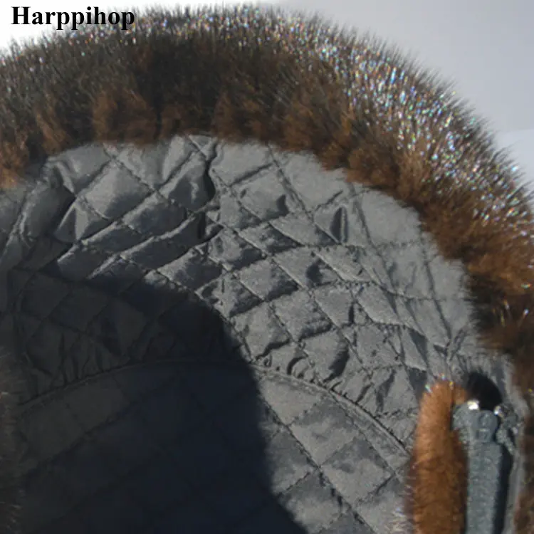 Autumn and winter mink fur casual the elderly mink hat fur hat lei feng hat for man mad bomber trapper hat