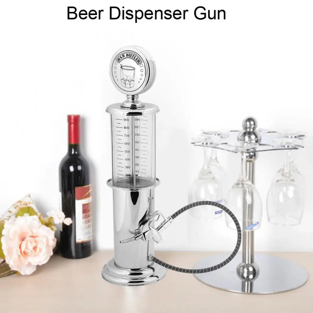 

Mini Beer Dispenser Machine Drinking Vessels Single Gun Pump with Transparent Layer Design Gas Station Bar for Drinking Wine