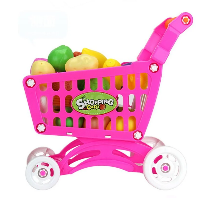 Shopping Carts Fruit Vegetable Pretend Play Children Kid Educational