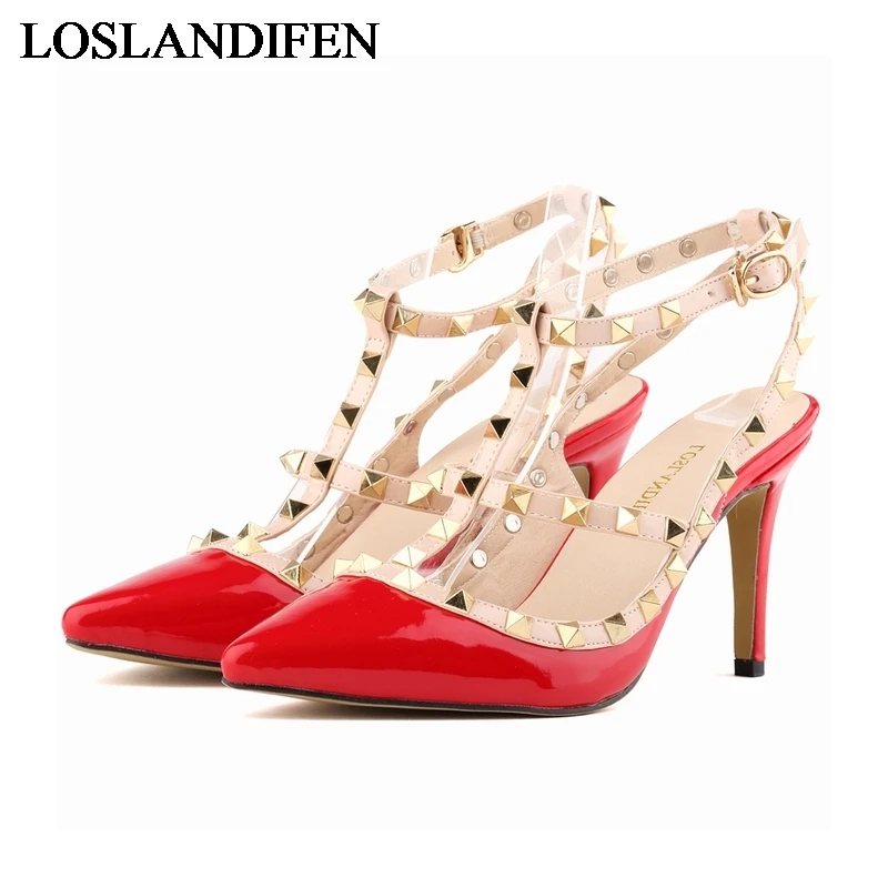 

Summer 2018 Sexy High Heels Women Sandals Luxury Gladiator Wedding Sandal Pointed Toe Sexy Women Pumps Ladies Shoes NLK-C0062