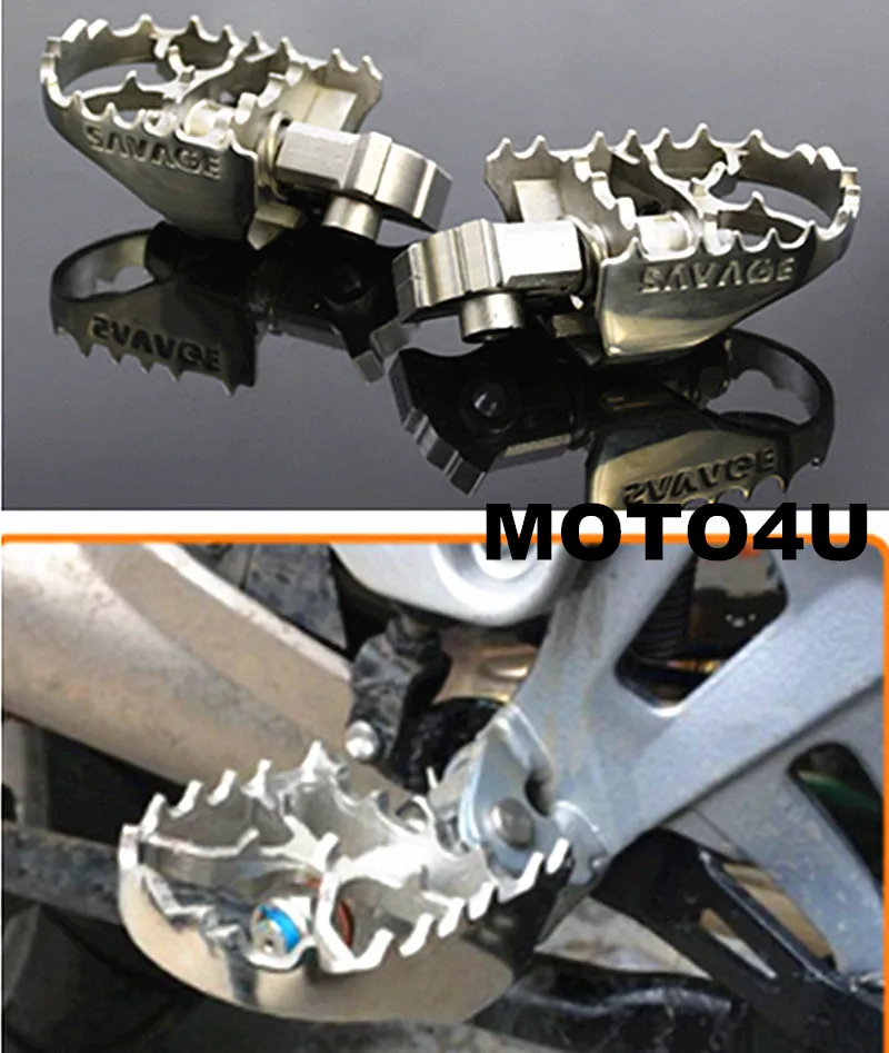 

MOTO4U For BMW R1200GS LC/R1200GS LC Adventure 2014-2017 Motorcycle Wide Enduro Foot Pegs Tilt Angle Adjustable Footpegs