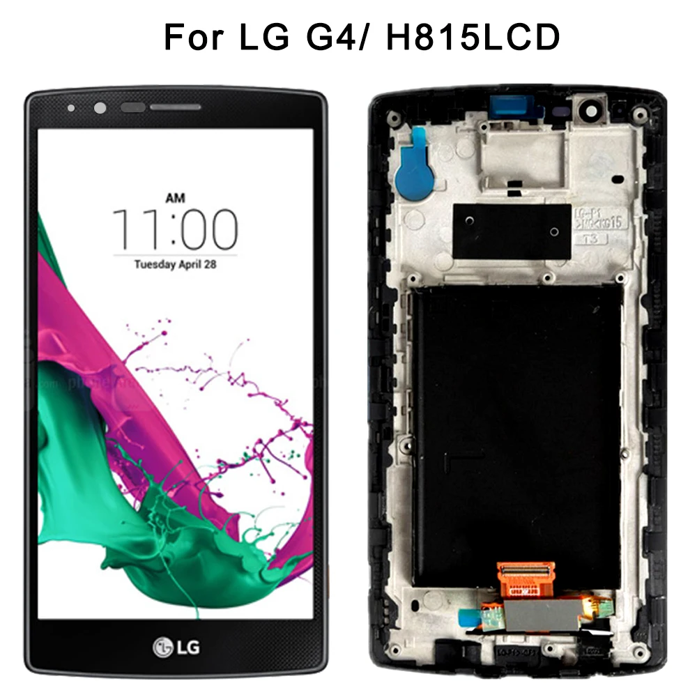 Comprar Original 5,5 pulgadas negro 2560x1440 LG G4 H815 pantalla LCD con montaje de digitalizador con pantalla táctil LG G4 H815 LCD probado garantía