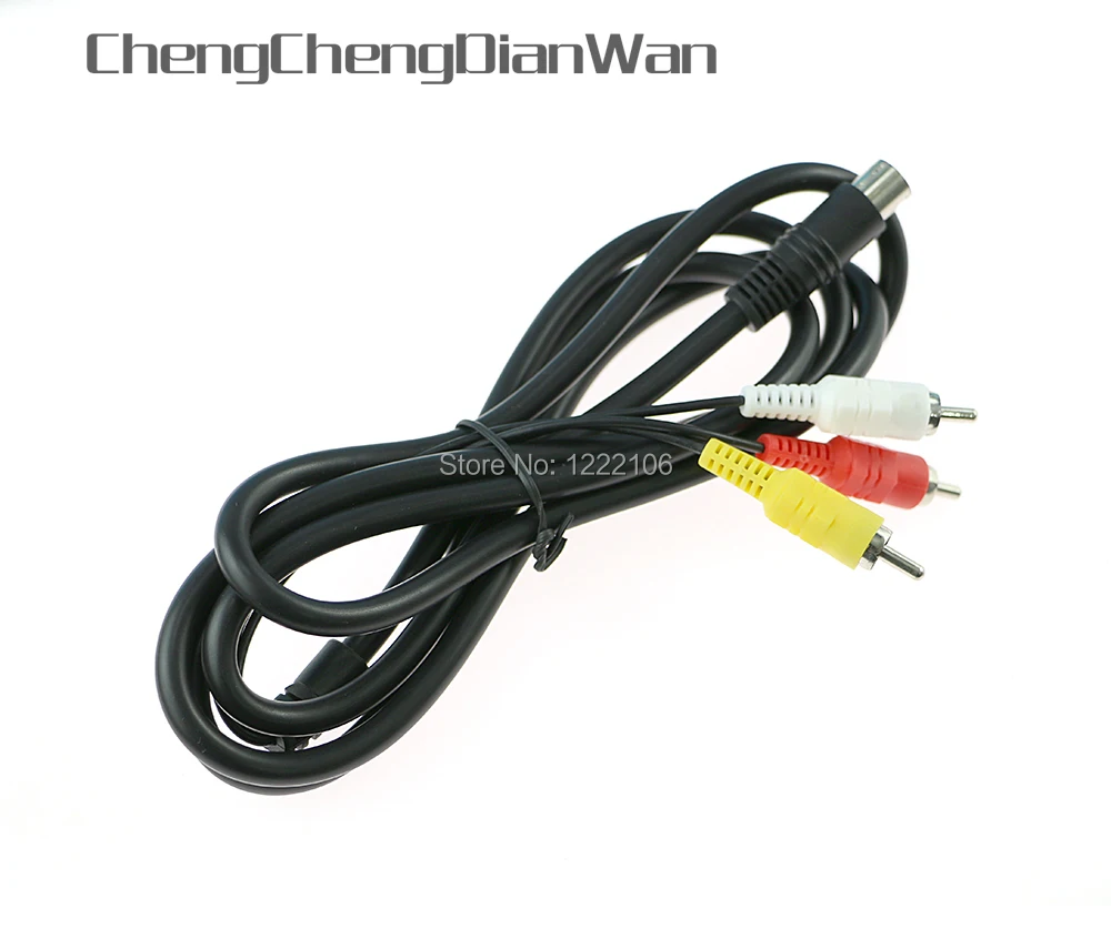 Chengchengdianwan Nuova Vendita Calda 6Ft 1800Mm Retro-Bit Av Rca Audio Collegamento Video Cavo Per Sega Genesis 2 3 Ii Iii Cavo