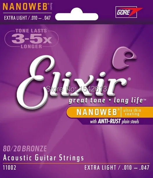 

Elixir 11002 free shipping guitar strings Acoustic guitar strings 010 musical instrument guitar parts Accessories guitarra