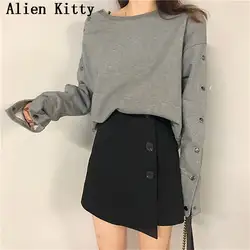 Alien Kitty/Зимний Стильный теплый свитер, удобный свежий модный простой милый Элегантный женский пуловер высокого качества