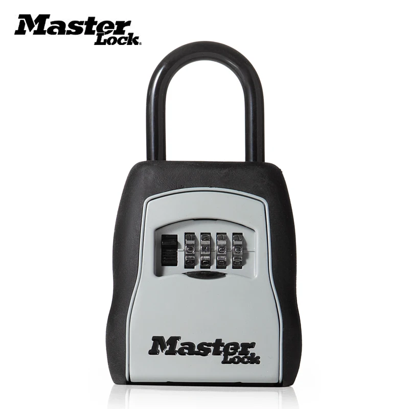 Outdoor Key Safe Box Keys Storage Box Padlock Use Four Password Lock Alloy Material Keys Hook Security Organizer Boxes