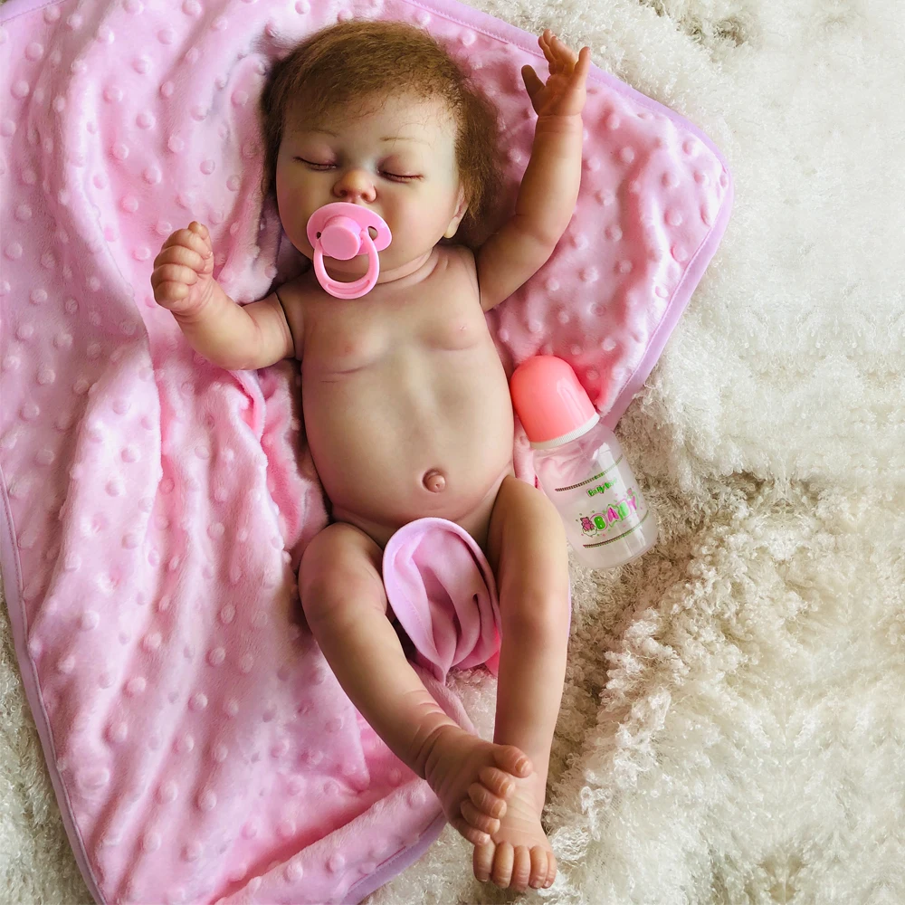 Эксклюзивная кукла bebes reborn 50 см полностью силиконовые куклы для маленьких