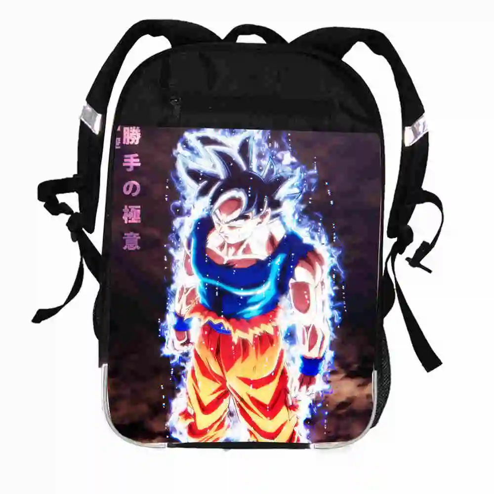 

Dragon Ball Ultra Instinct Son Goku Super Saiyan Backpack Casual Boys Girls Teenage School Bags Hip Hop Laptop Mochila Bolsa