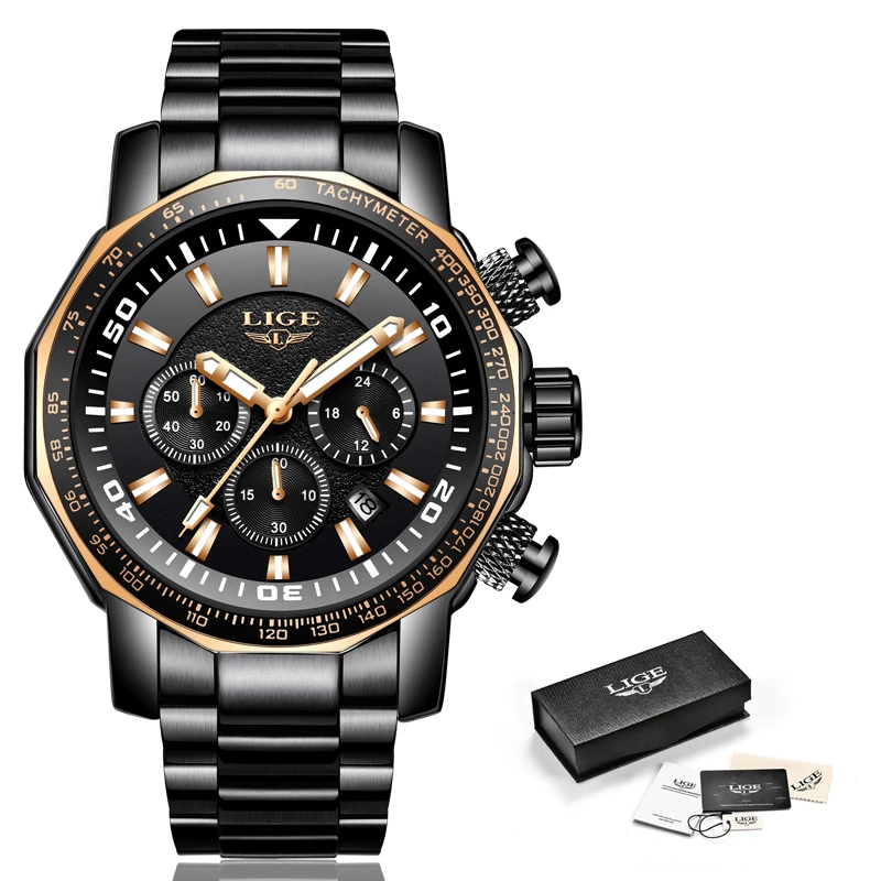 2019 Men Watch LIGE Top Brand Luxury Fashion Quartz Clock Men's Business Waterproof Big Dial Military Sport Watches Reloj Hombre 2019 Men Watch LIGE Top Brand Luxury Fashion Quartz Clock Men's Business Waterproof Big Dial Military Sport Watches Reloj Hombre