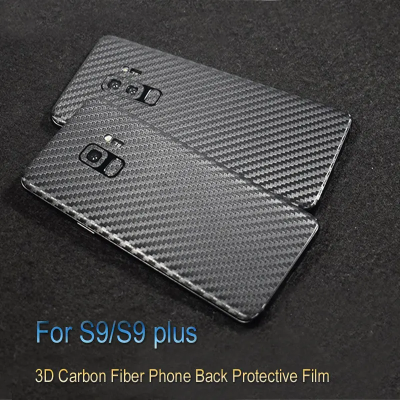 3D углеродного волокна задняя защитная пленка Стикеры для samsung Galaxy S7 край S8 S9 плюс