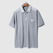 CARANFIER, новинка, короткий рукав, Мужская рубашка поло, одноцветная, с карманом, свободный крой, Сращивание, мужская рубашка-поло, модный бренд, Polo Homme