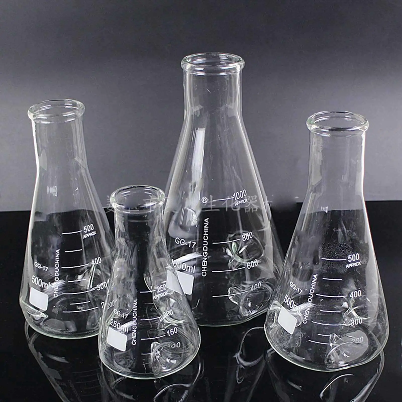 150ml 250ml 500ml 3 Thorns Borosilicate Glass Baffle Shake Conical Erlenmeye Flask Boro Laboratory Ware | Канцтовары для офиса и