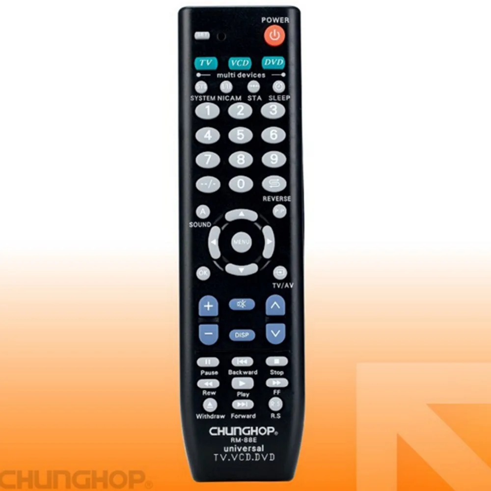 Universal Remote Control 1PCS RM 88E TV/VCD/DVD 3 in 1 USE FOR sony