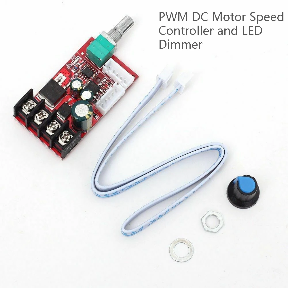 

Motor Governor LED Dimmer DC 10V-50V 15A Motor Speed Regulator Speed Controller Module Switch Board Module Speed Switch