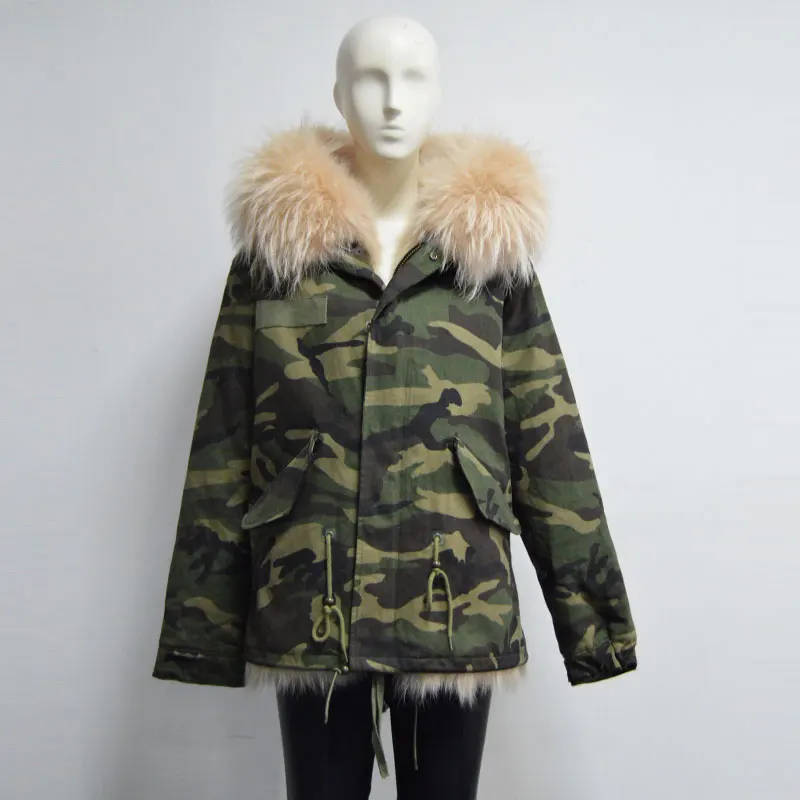 Aliexpress.com : Buy Camouflage Waterproof Outside shell jacket Apricot Fox Fur Reversible Fur 