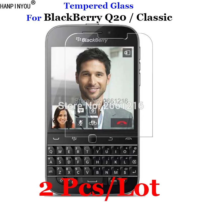 

2 Pcs/Lot For BlackBerry Q20 Tempered Glass 9H 2.5D Premium Screen Protector Film For BlackBerry Q20 / Classic 3.5