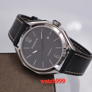 

43mm PARNIS sapphire crystal mechanical automatic men's watch, Miyota 821A 5 ATM waterproof Nylon strap men watch