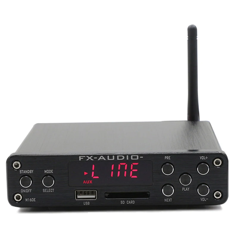 New FX-Audio M-160E Bluetooth 4.0 Digital Audio Amplifier 160W*2 USB/SD/AUX/PC-USB Loseless Player For APE/WMA/WAV/FLAC/MP3 New FX-Audio M-160E Bluetooth 4.0 Digital Audio Amplifier 160W*2 USB/SD/AUX/PC-USB Loseless Player For APE/WMA/WAV/FLAC/MP3