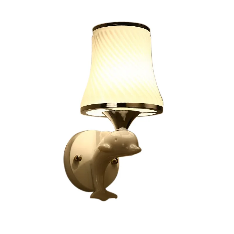 

Dolphin Wall Lamp Creative Living Room Corridor Personality Modern Simple Lamps Dolphin Wall Lamp