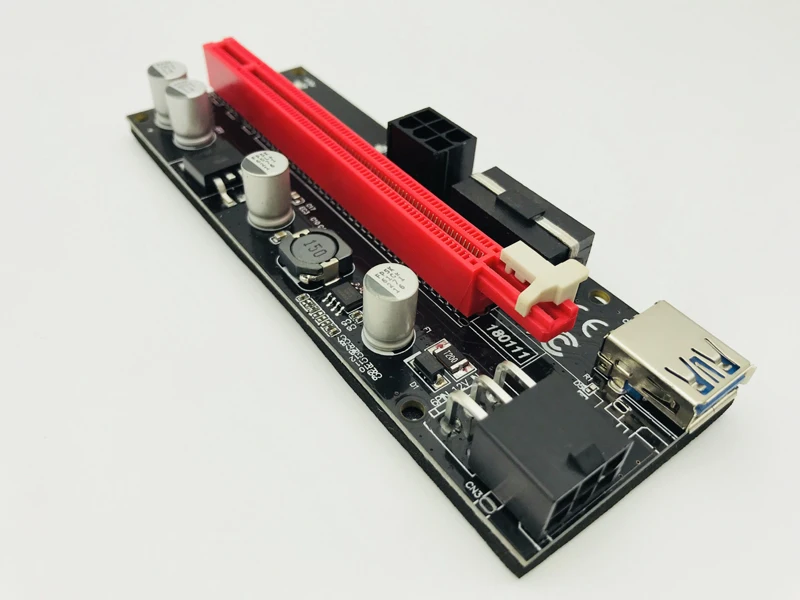 Новейший кабель SATA к USB 3 0 PCI Express PCIE E 009S Molex 6pin адаптер питания 1x до 16X карта