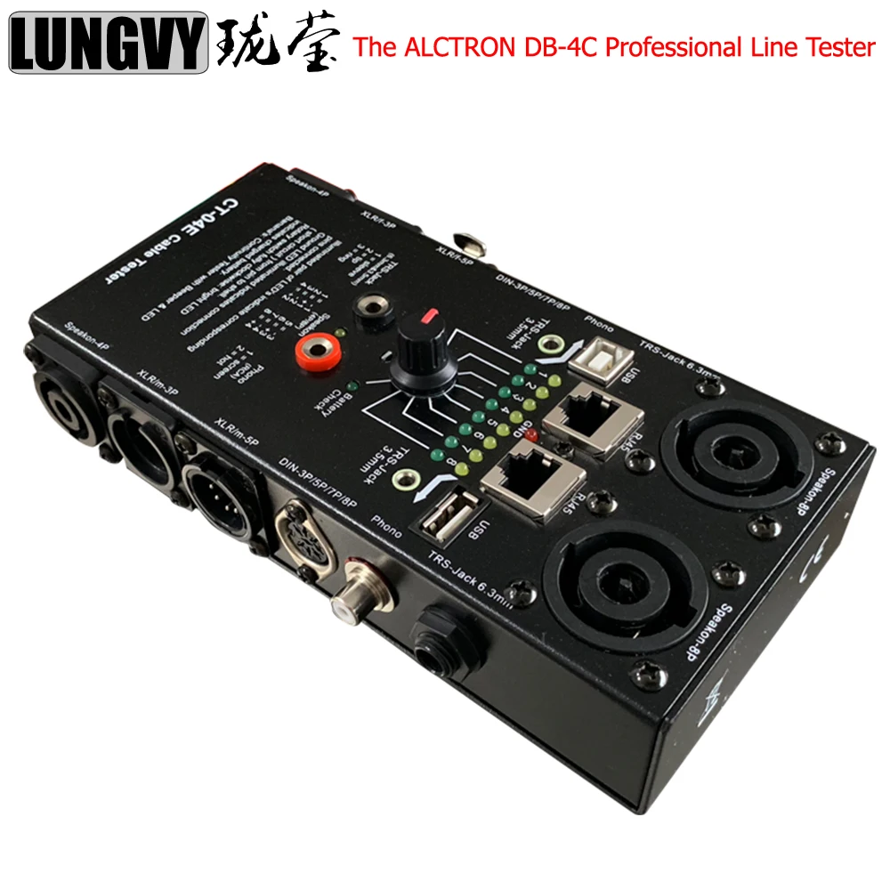 Кабельный трекер ALCTRON DB-4C профессиональный тестер линии Finder Тестер для всех типов аудиокабелей