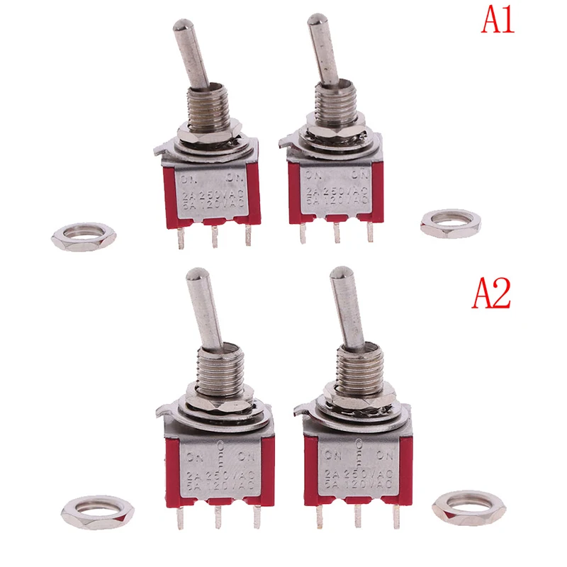 2 шт., 2/3, переключатель для электрогитары, звукосниматель, переключатели для гитары, тумблер для красной гитары, Мини тумблер для автомобиля/лодки, переключатели