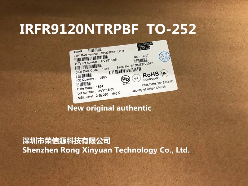 10 шт./лот IRFR9120NTRPBF IRFR9120N FR9120N IRFR9120 силовой MOSFET TO 252 новый оригинальный|Аксессуары
