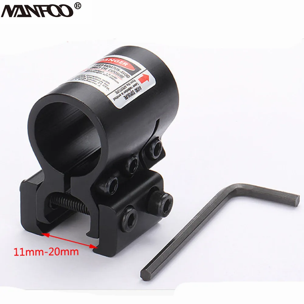 

5 Style 1pc Scope Mount Bracket Action Hunting 20mm Rail Ring Weaver Sights Scope Mount Flashlight Clip Laser Sight Tube Clamp