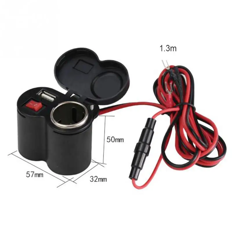 

12/24 V Auto Motorcycle USB Adapter Charger Cigarette Lighter Motorcycle Charger usb socket in the car/camper accessories