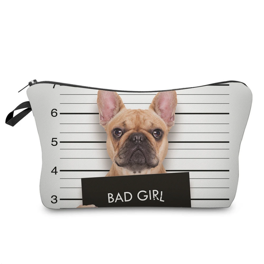 Gabwe печать сумка для макияжа чехол pug Life розовые милые косметичка дорожная сумка-Органайзер сумка для туалетных принадлежностей, на молнии, косметичка, сумка для Для женщин