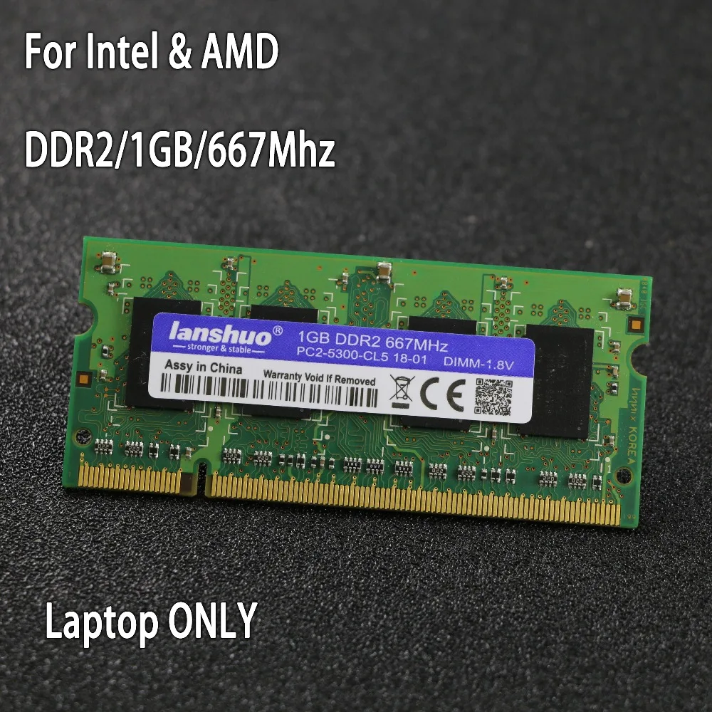 Оригинальный набор микросхем DDR2 1G 800 МГц 667 PC2 6400 DDR 2 1GB ноутбук памяти Оперативная