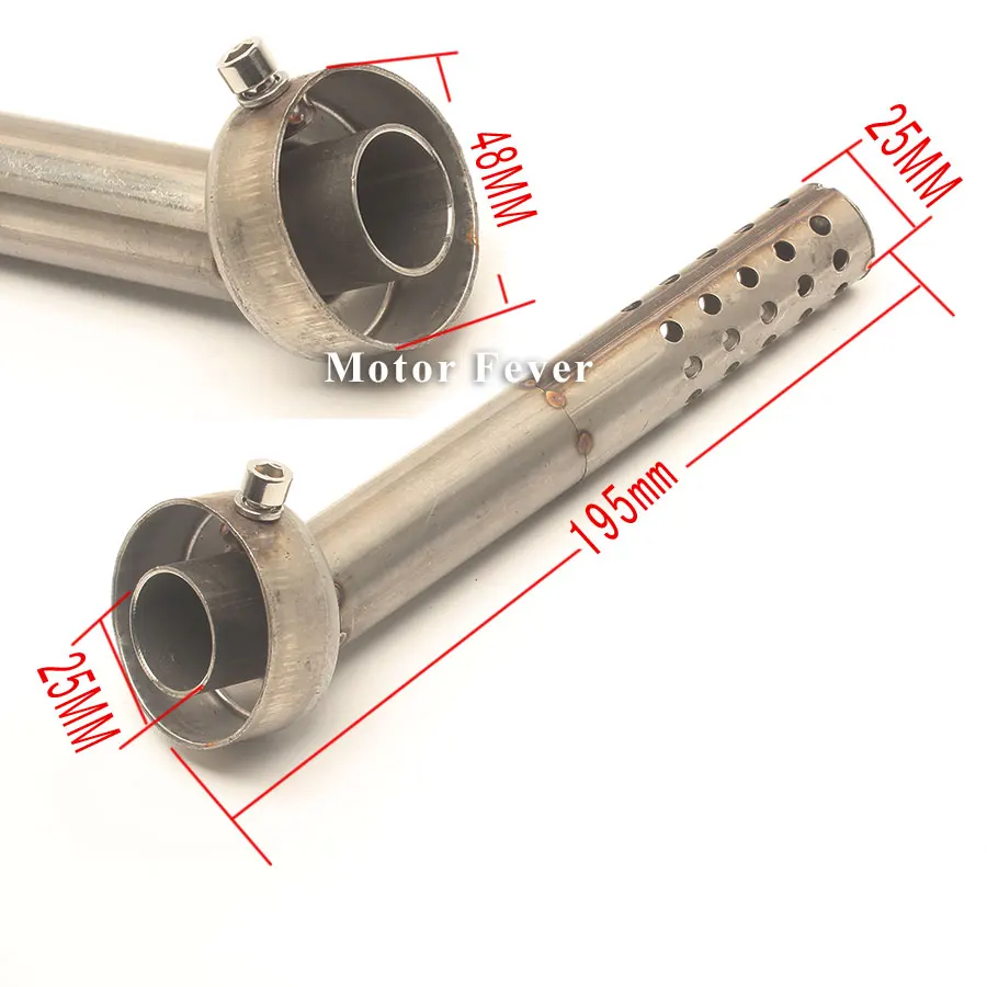 1 шт. катализатор сталь Колено глушитель выхлопной мотоцикл дБ убийца Регулируемый глушитель слипоны глушитель 48 мм трубы адаптеры Escape